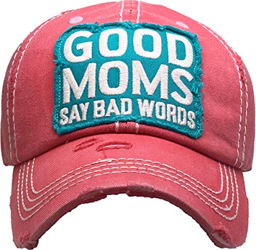 Image of Funky Junque Womens Baseball Cap Distressed Vintage Unconstructed Embroidered Dad Hat