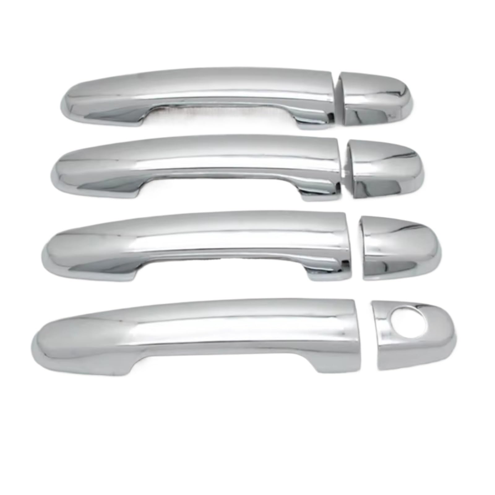JJRFVBGT Door Handle Trim Compatible with Toyota for Allion for Premio T240 2001 2002 2003 2004 2005 2006 ABS Chrome Car Exterior Door Handle Cover(Silver 0 Button)