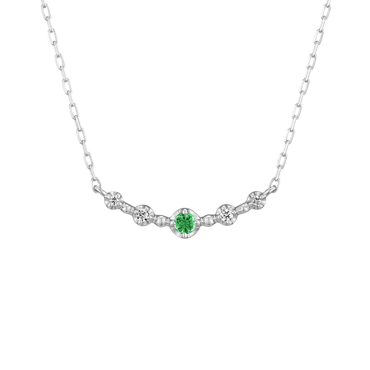 Amazon | 4℃(ヨンドシー)K10ホワイトゴールド(WG)ネックレス 