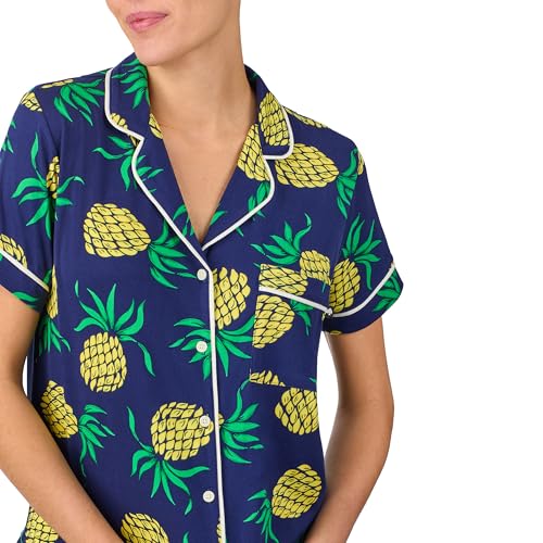 Image of kate spade new york Short Sleeve Knit Shorty Pj Set