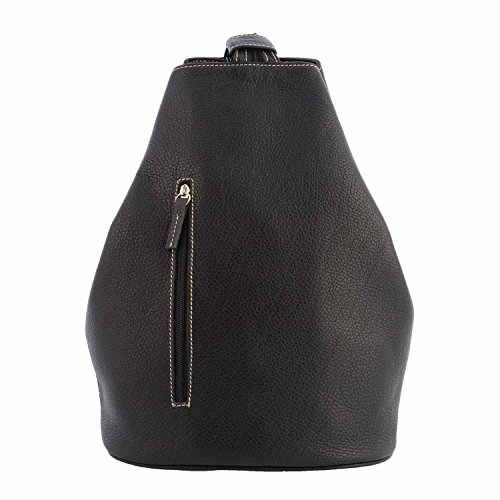 PAULA ALONSO Mochila en piel Talla: Color: NEGRO