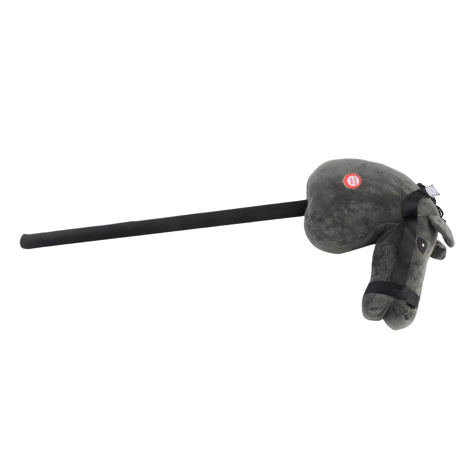Hidyliu Peluche Bastone da Cavallo Giocattolo Morbido e Confortevole Testa di Cavallo con Funzione Sonora per Bambini Gioco Interattivo 70 Cm (Nera)