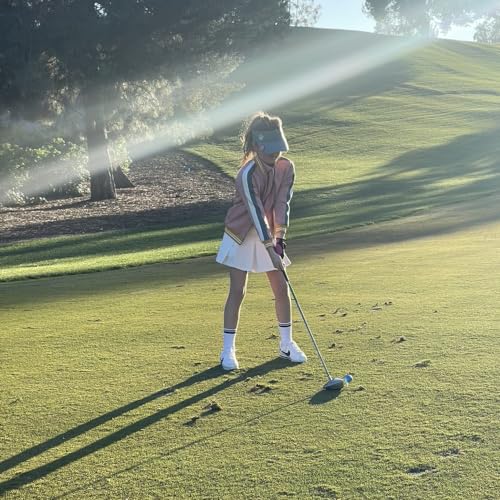 Cinnamon Girl Tracksuit Bomber Jacket Girls Golf Outfit with Pockets UPF50+ for Tweens and Teens 8-18 Years Old4