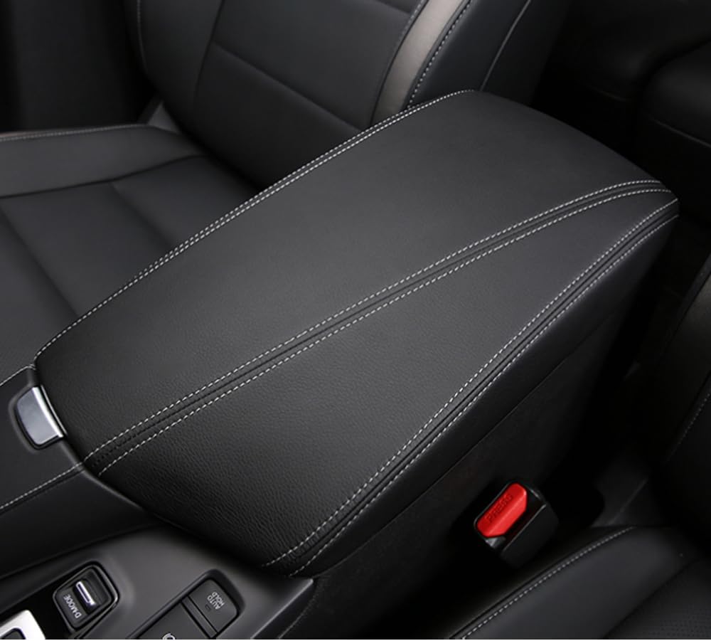 Leather Armrest Cover for Infiniti QX50/QX55 2019-2023 Black