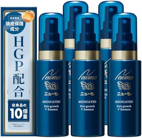 （00:30時点） ニューモ V 育毛剤 医薬部外品 75ml×5本 発毛促進 無添加 抜け毛予防 薄毛対策 頭皮ケア HGP配合 ファーマフーズ シリアルナンバー付