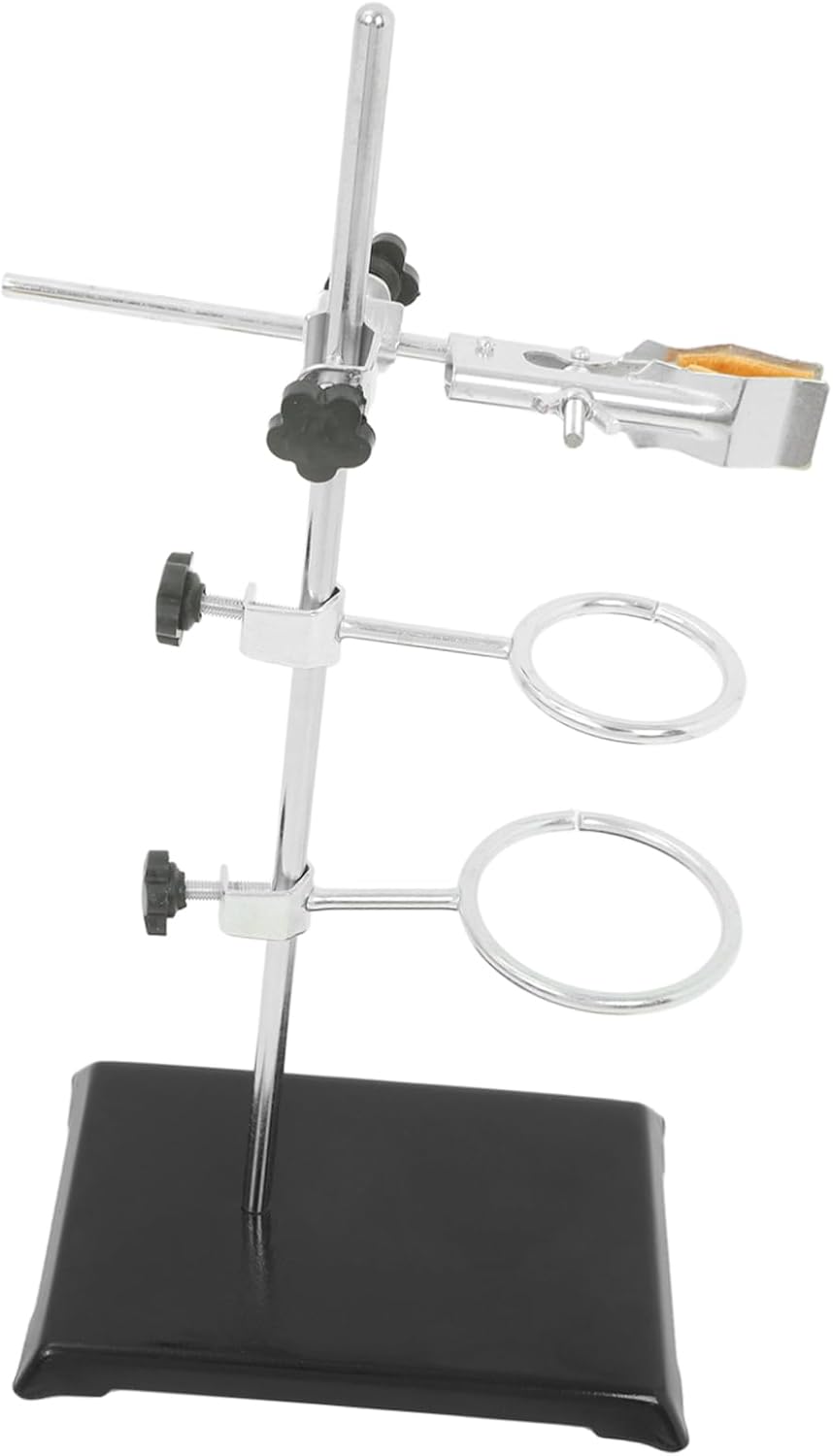 PRETYZOOM Chemistry Lab Equipment Stand Pole Support for Beakers Flask Funnel Tubing Clamp for Labs Schools Research