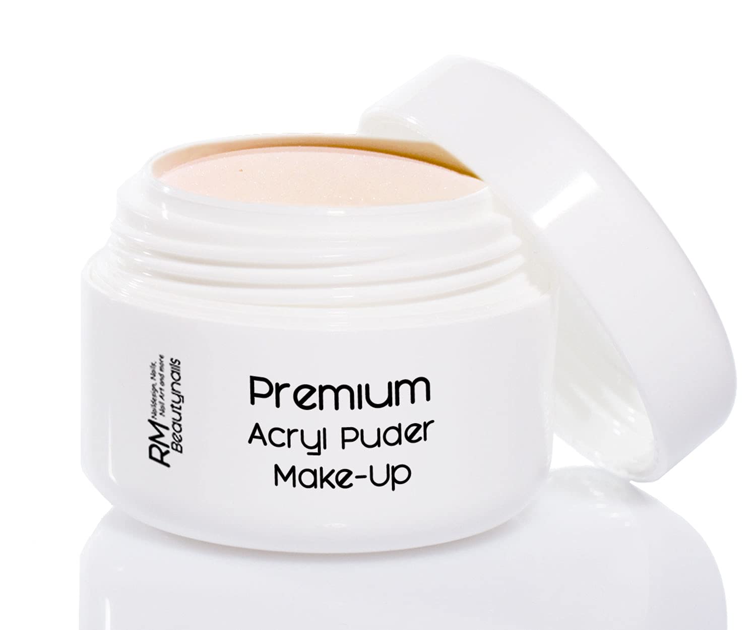 3x20g Acryl Puder Set 3-50ml Liquid Klar - Weiß - Make-Up Pulver in Studio Qualität (4er Pack)