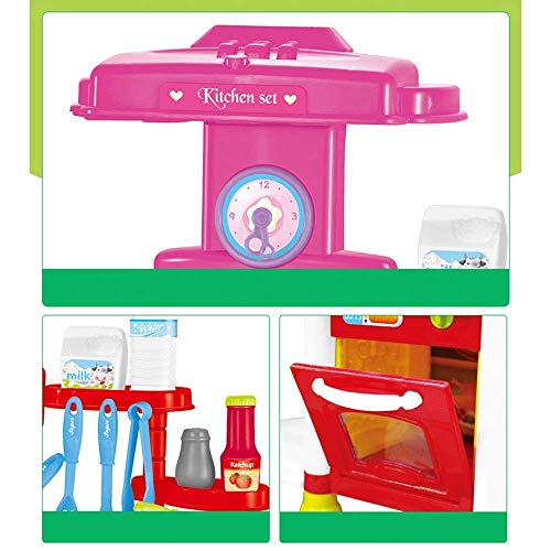 Tägliche Ausrüstung Spielzeug Kinderküche Spielzeug-Set Sound und Licht Soundeffekte Mädchen Kochen Kochen Geschirr 3-6… – Bild 4