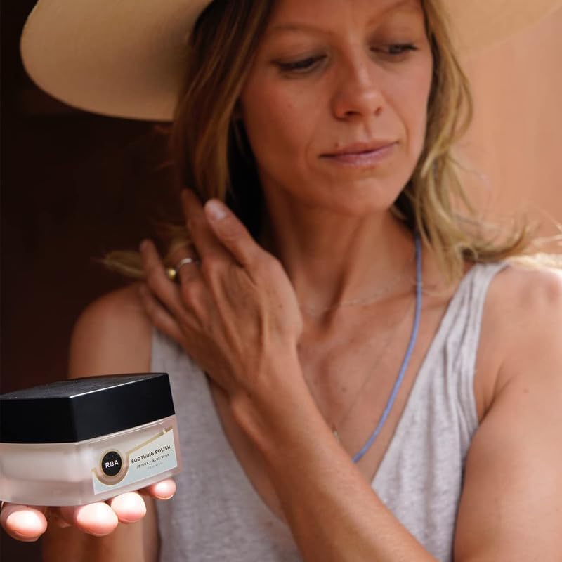 RBA Skincare’s Soothing Polish, Physical Exfoliant to Smooth Skin Texture, Exfoliating Jojo Beads and Aloe Vera, 100% Natural 50 ml