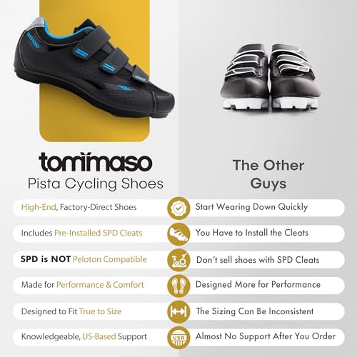 image for Tommaso Pista-100 SPD Spin Shoes for Women Indoor Cycling, Ready-to-Ri