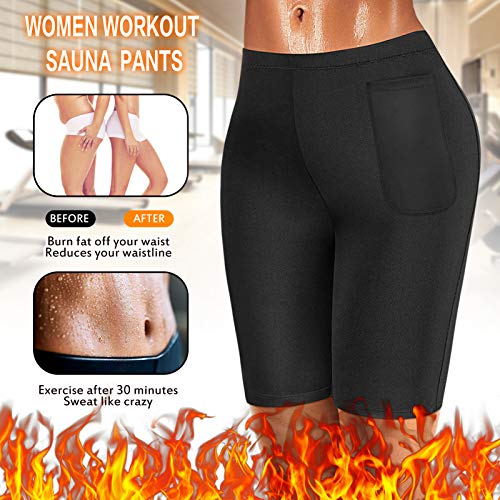 image for Cimkiz Women Sauna Sweat Heater Body Pants for Slimming Workout Fitnes