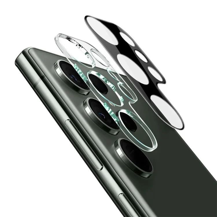 Image of Xmon Camera Lens Protector for Samsung Galaxy S24 Ultra (1 Pack) - 3D Premium Tempered Glass, Ultra-Clear, Anti-Scratch, Easy Installation - Black