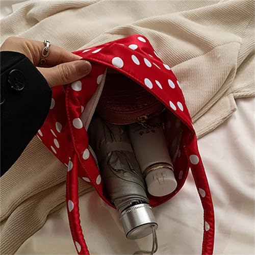 Bolso Tote pequeño con lunares para mujer miniatura 5