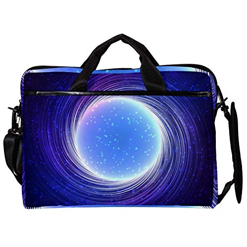 Maletín bandolera para laptop 13-14 pulgadas con diseño elegante Cosmic Twirl