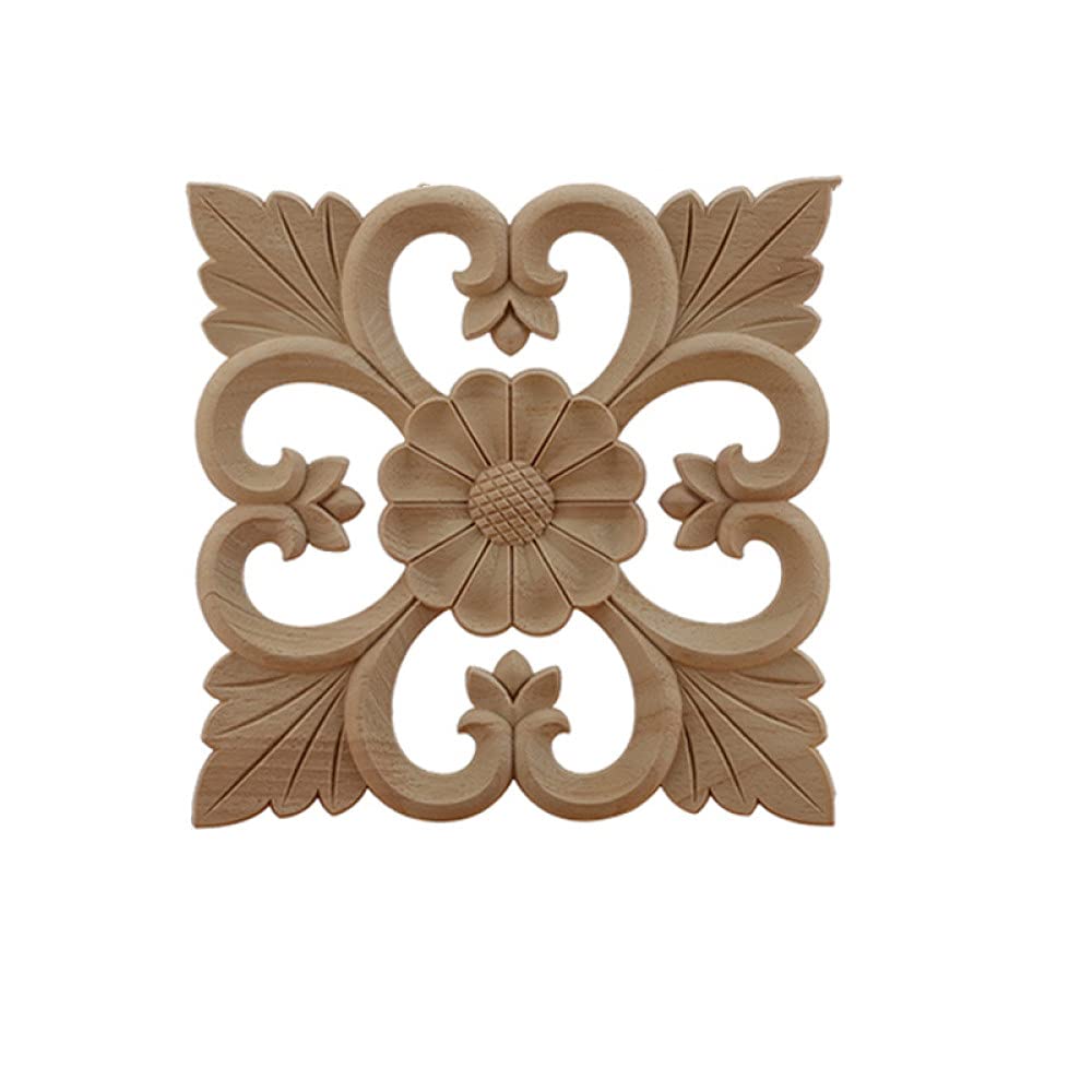Applique bois rose de décoration maison pour personnaliser une armoire en bois XM16,6