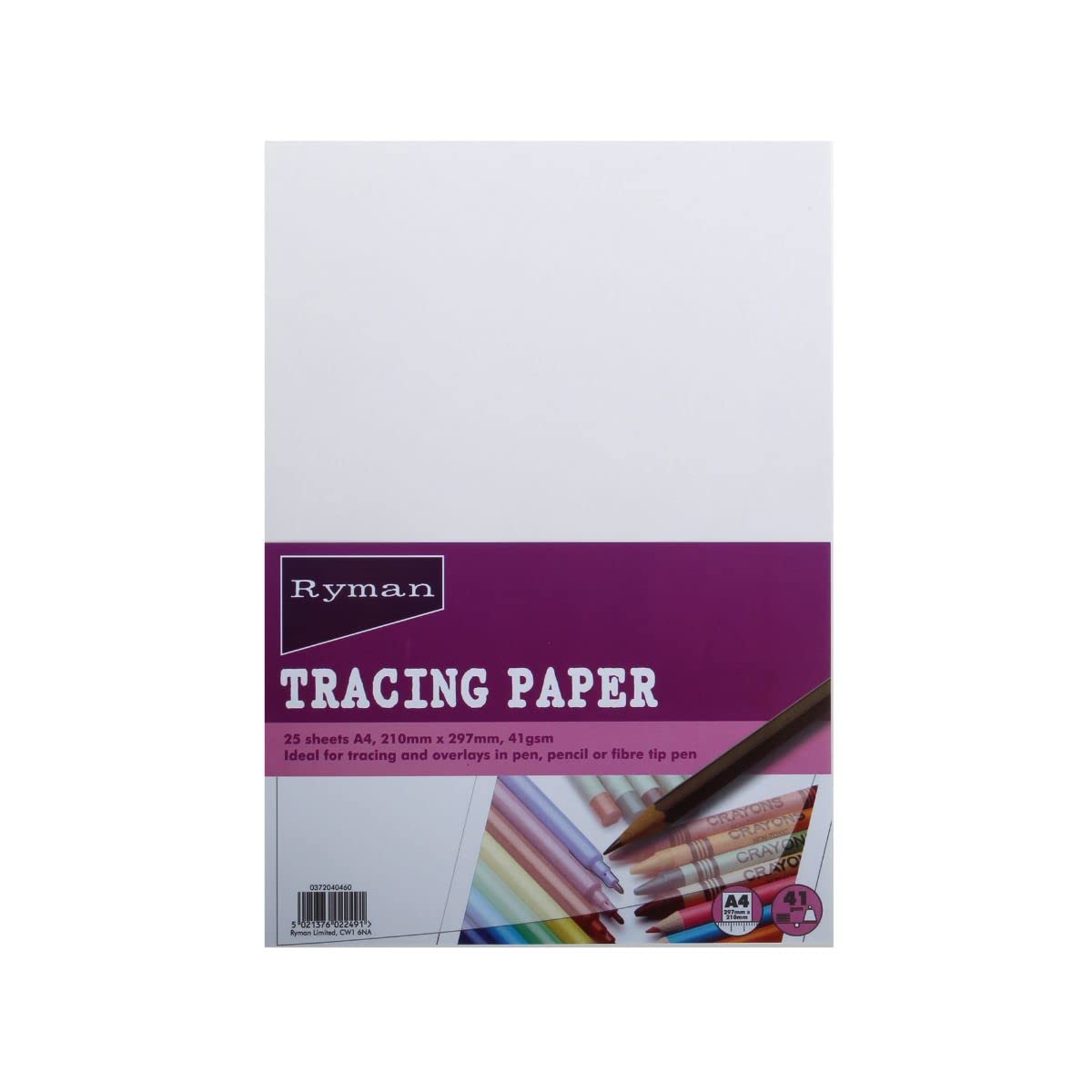 Ryman Tracing Paper A4 41gsm 25 Sheets
