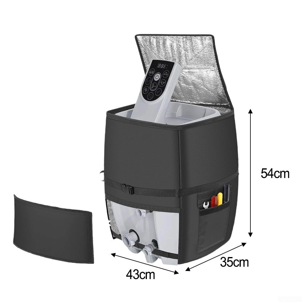 Funda para calentador de spa de invierno, 43 x 35 x 54 cm, impermeable