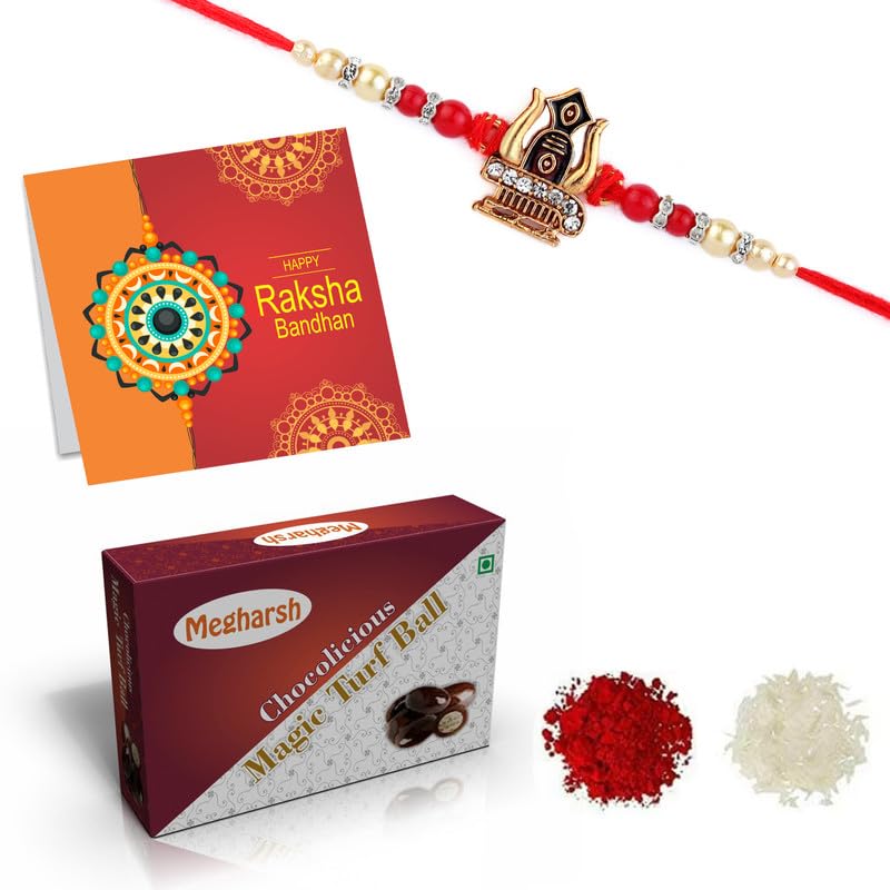 MEGHARSH (A06 MB) Rakhi Set Combo | Rakhi Set | Rakhi for Brother | Rakhi With Chocolate | Chocolate Hamper Gift | 1 Rakhi Set With Chocolate | Best Bhaiya Rakhi (B0B53TQMK3) Amazon Price History, Amazon Price Tracker