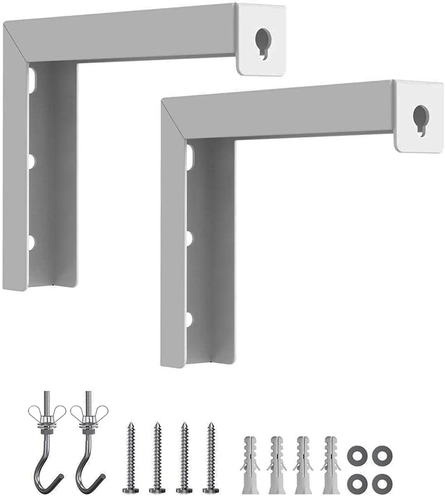 Universal Adjustable Projector Screen Mounting Hook Projection Wall Hanging L-Bracket Movie Curtain Mount Kit
