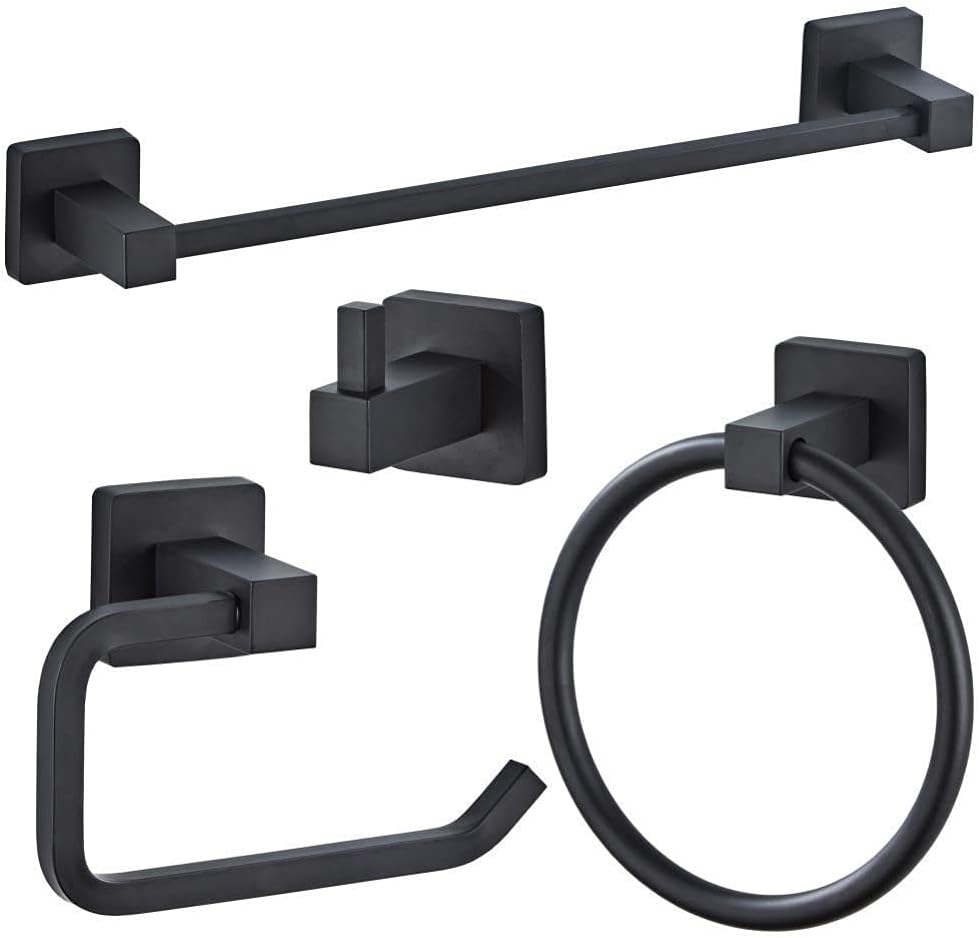 Kit De Herraj De Baño De Acero Inoxidable Blanco, Barra De Toalla, Tante De Papel Higiénico, Ganchos Para Ropa, Rollo De Baño, Tante De Anillo De Toalla, 40cm - AliExprs