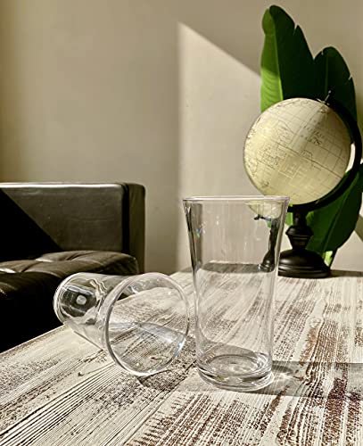 Klifa- Jazz- 21.6 Ounce, Set Of 6, Acrylic Highball Drinking Glasses, Bpa-Free, Stackable Plastic Drinkware, Dishwasher Safe, Clear #TOP5