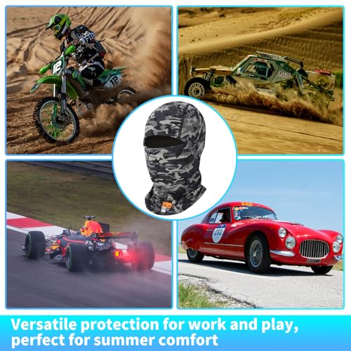 Image of FR Balaclava Summer Face Mask Fireproof for Welding Racing UV Resistant Comfortable All Day Wear Safety Head Cover