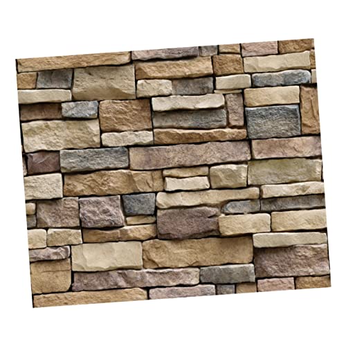 DOITOOL Pinturas Murales De Piedra 3D Papel Tapiz Mural De Piedra Calcomanías De Pared