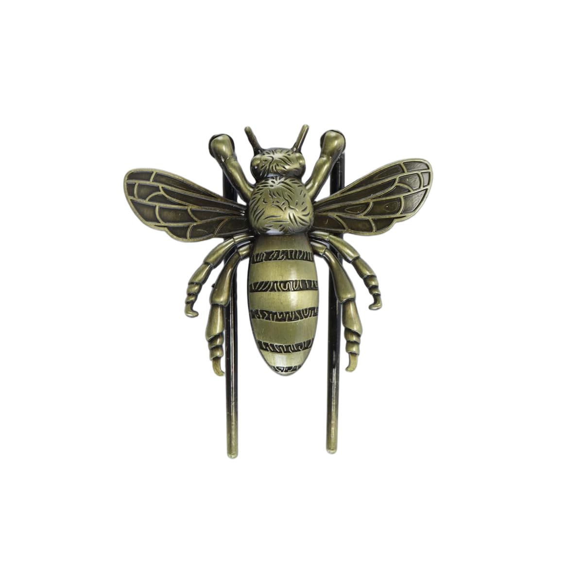 Carpeta de escritura con clip de abeja de metal vintage, para diario, manos libres, para amantes de los libros, lectores y escritores. Adorno de abeja.