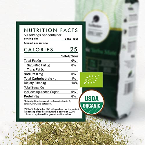 2.2 Lb Balibetov Organic Yerba Mate Tea - Unsmoked Yerba Mate Pure Loose Leaf Tea - 1 Kg (2.2 Lb) #TOP2