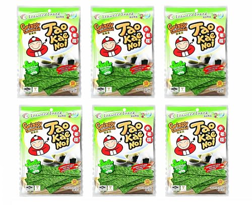 Taokaenoi のりスナック（CRISPY SEAWEED）・オリジナル味15ｇ×6袋