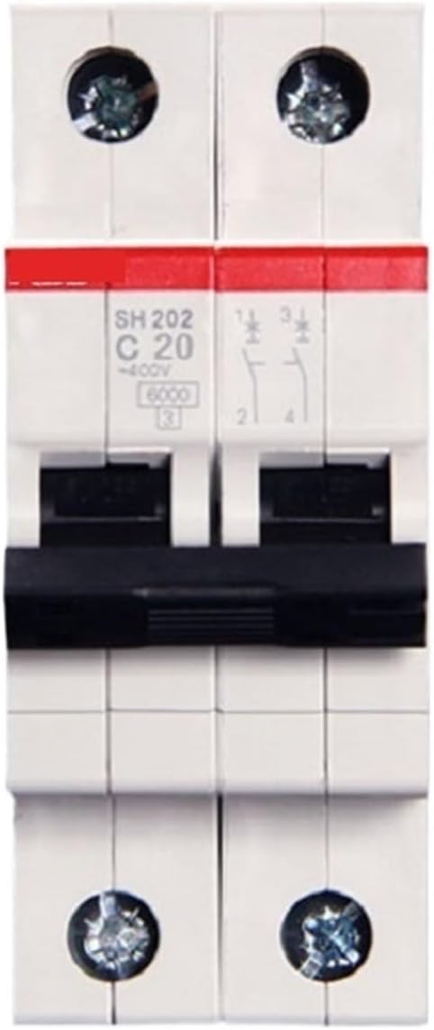 1pcs Miniature Circuit Breaker SH204 4P Type C 1A 2A 3A 4A 6A 10A 16A 20A 25A 32A 40A 50A 63A(20A)