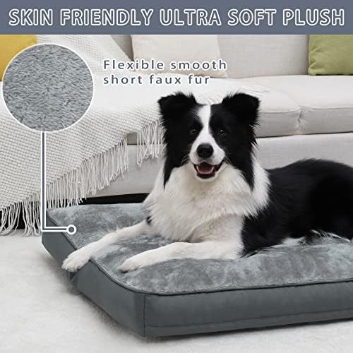 Dog Crate Bed Waterproof Deluxe Plush Dog Beds with — packaging and what arrives in the box