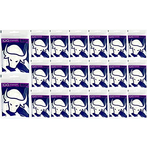 100-5000 x BULL BRAND STANDARD 8mm Filter Tips | Premium Cigarette Paper Tobacco Rolling Smoking Re-sealable Bags UK FREE P&P (20 x Packs STANDARD 8mm (2000 Filter Tips))