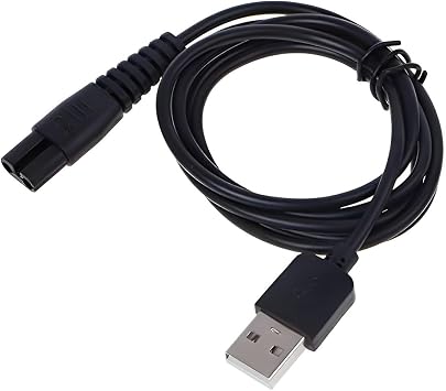 KEMEI Razor and hair clipper charger cable USB Rechargeable Razor charger cable Double round mouth