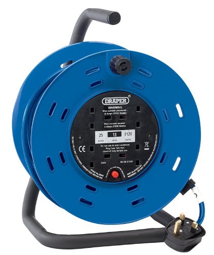 Draper Kabeltrommel 26342, 25 m, 4 230 V, Industrie-Kabeltrommel