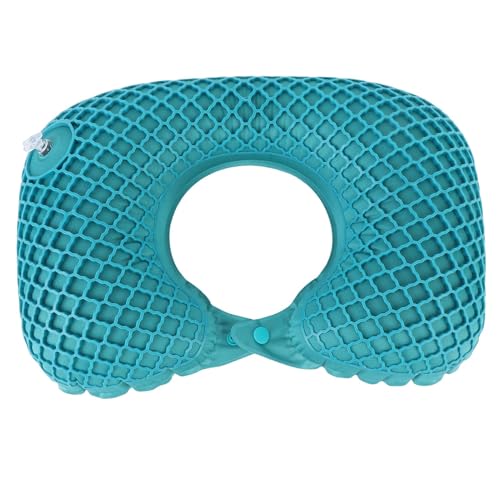 OEBUAFI Almohada Cervical Inflable de Viaje, Inflado y Desinflado Rápido con Válvula Fácil de Usar, Presión de Flujo de Aire Ajustable para un Soporte óptimo del Cuello, Ligera y (Azul eléctrico)