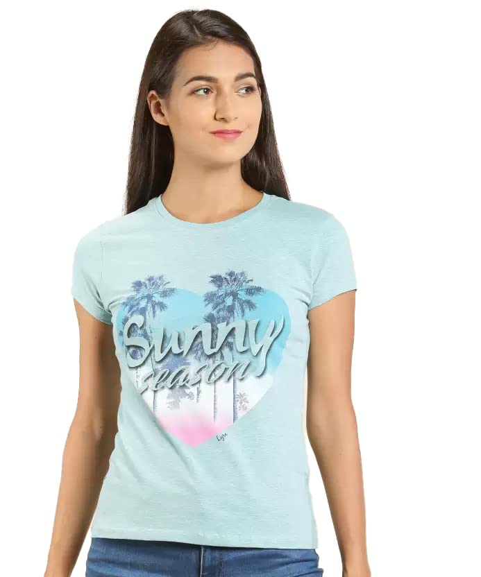 Image of Lyra Women's Cotton Regular Fit T-Shirt