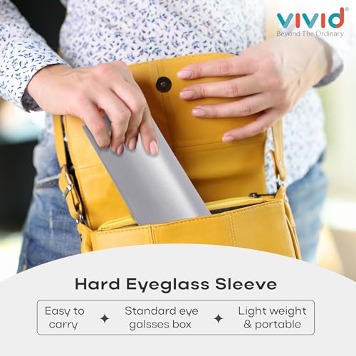 Image of VIVID Unisex Specs Magnetic Eyewear Dabbi Faux Leather Hard Case Cover