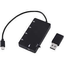 VGEBY 4 Port Micro USB OTG Hub Host Charging Cable Adapter With Card Reader For Smart Phone And Tablet Micro Usb Charging Hub