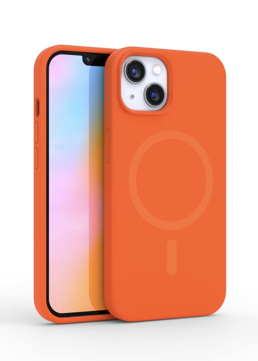 FELONY CASE - Stylish Neon Orange Phone Cover for iPhone 13/14, Compatible with Magsafe - 360° Shockproof Protective Cases Designed for Apple iPhone 13/14