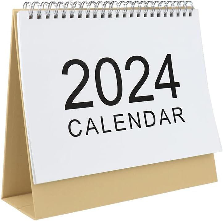 2024 Standing Desk Calendars Month Stand Up Desk Calendar 2024 Wirebound Table Standup Simple