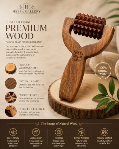 Image of Balayantra for Hair Growth Roller | Head Bala Yantra Wooden Derma Balyantra Wood Massage & Scalp Massager - Pain Relief Blood Circulation || SM01