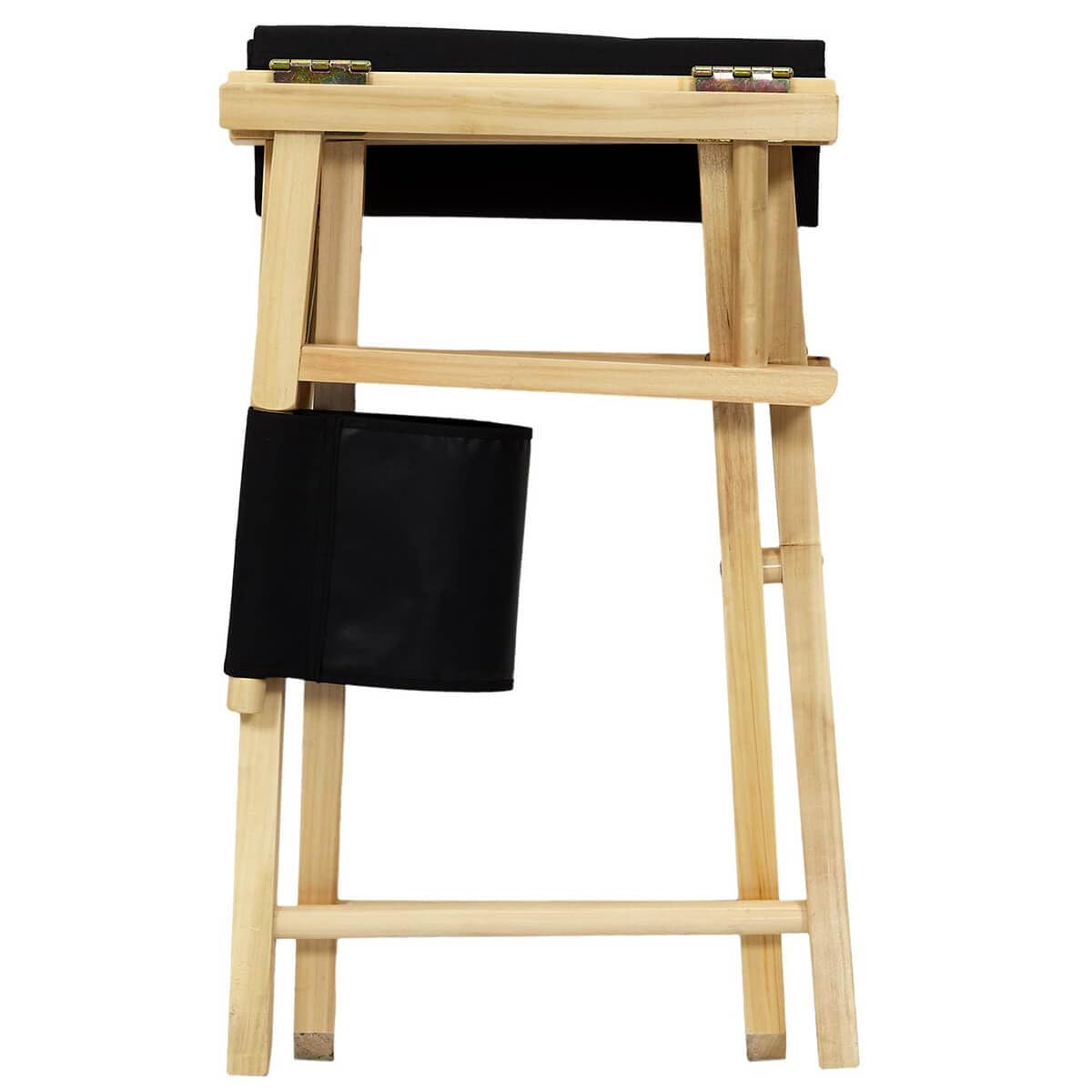 AltoBuy Shaw - Chaise de Directeur Noire et Bois