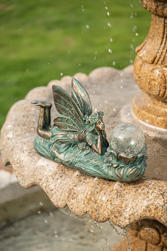 Teresa'S Collections Fairy Garden Sculptures & Statues With Glass Ball Solar Outdoor Light thumb #2