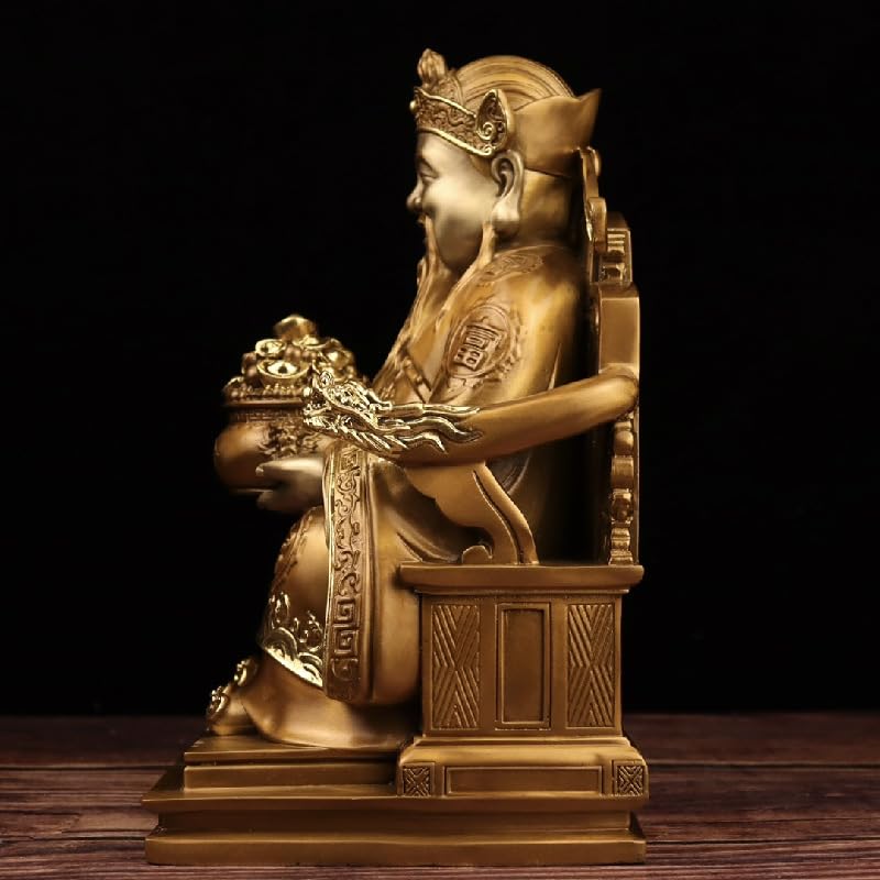 Posąg Buddy do wnętrz sklep czci bogactwa rzeźba rzeźba mosiężna statua buddy ozdoby do domu feng shui dekoracja medytacyjna statua buddy rzeźba