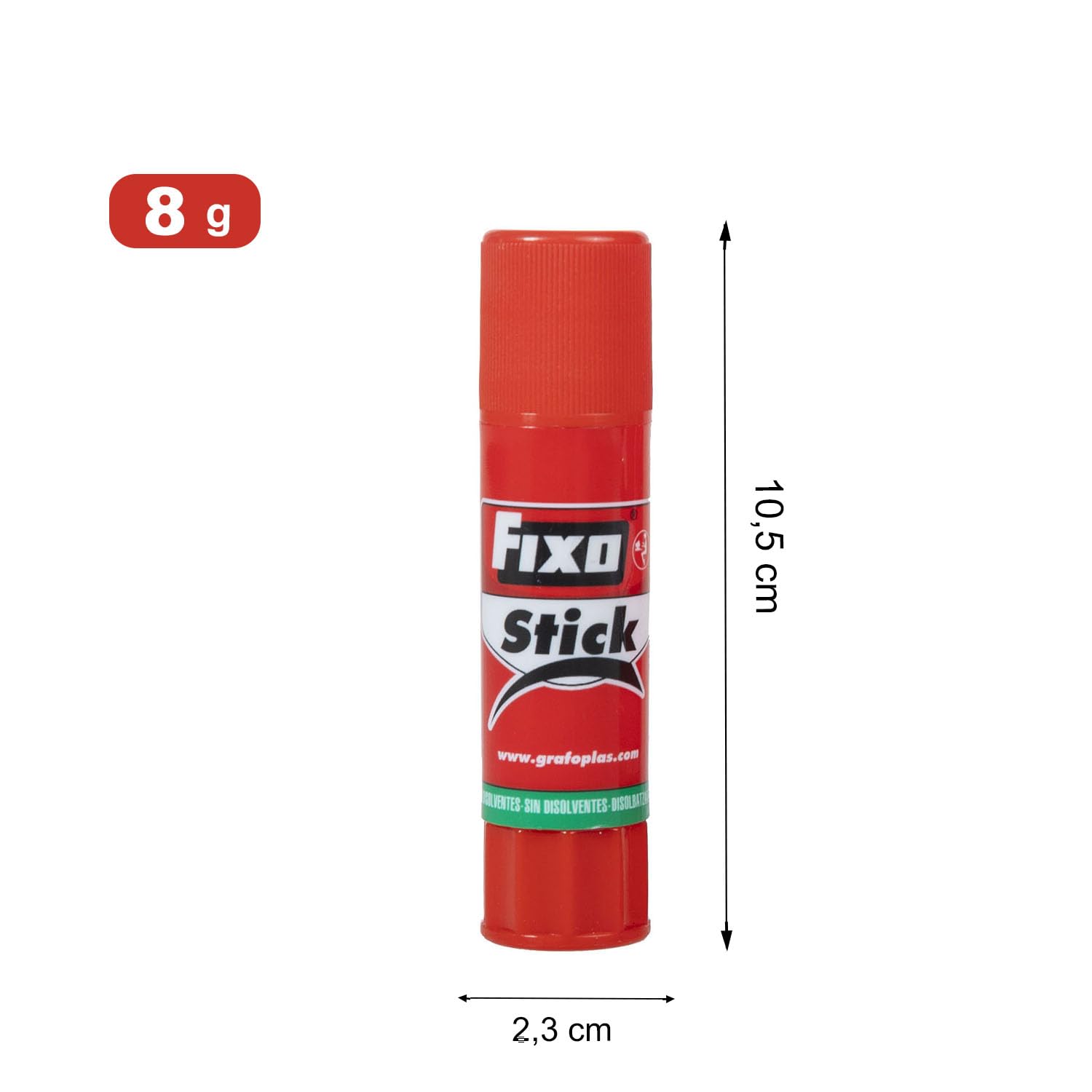 Fixo Stick | Pack de 24 bâtons de colle scolaires 8 g | Convient pour un usage enfant | sans solvant | Lavable | Matériel scolaire parfait pour les enfants