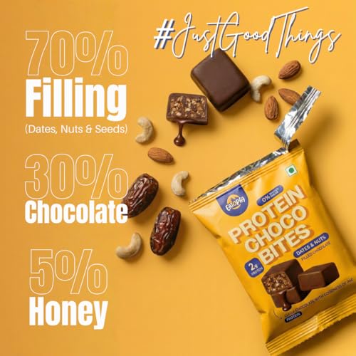 Image of Eatopia Chocolate Dates & Nuts Protein Bites, 10g Protein, Pack 2 (200g)