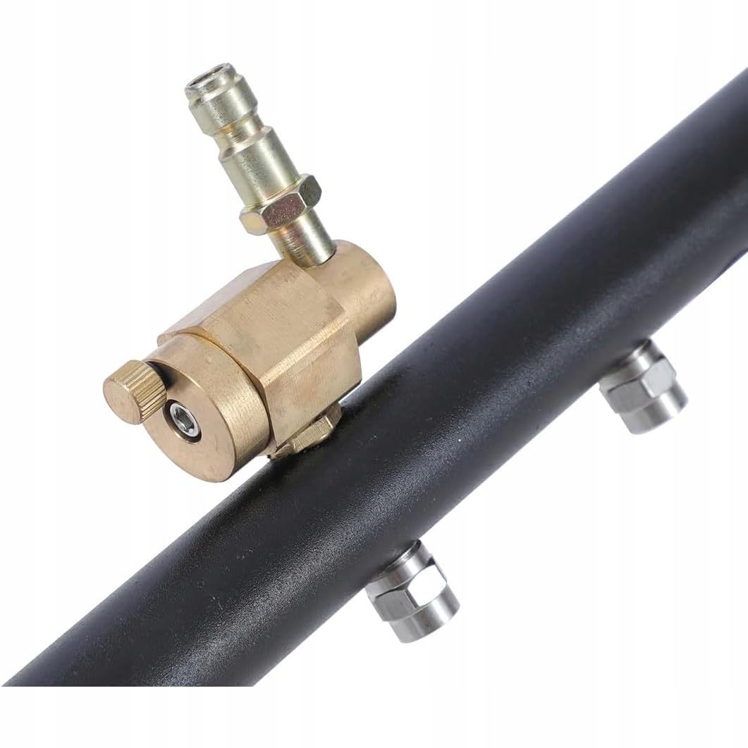 Rosfix Zestaw do mycia podwozia 275 barów - 7 dysz 40°, 1/4" Quick Plug, łącznie 126 cm | stal nierdzewna, gumowe kółka | czyszczenie samochodów i płaskich powierzchni, akcesoria do myjki