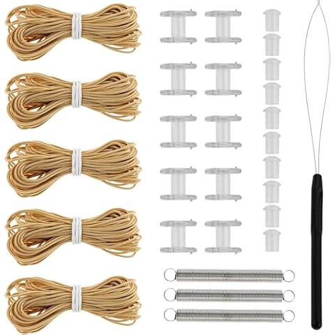 YSD 5Pack Window Shade Restringing Kit Pleated Shade Repair Kit RV Trailer Pleated Shade First Aid Kit Window Shade Restringing Kit for RV Cover