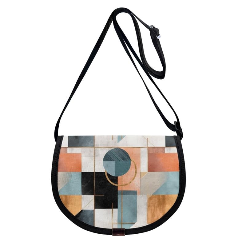 Artistic Horse Women's Large Tote Bag Daisy Messenger Bag Retro Plant Flower Shoulder Bags for Travel College3